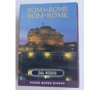 Mazzo Carte Poker Città d'Arte Roma Castel Sant'Angelo Souvenir Back Viola..