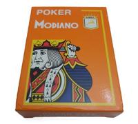 Mazzo Carte Poker Texas Hold'em 4 Large Index 100% Plastica Cristallo Back..