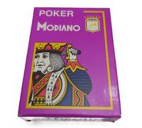 Mazzo Carte Poker Texas Hold'em 4 Large Index 100% Plastica Cristallo Back..