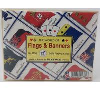 Mazzo Carte Ramino Piatnik The World of Flags & Banners 2238 Bridge Rummy..