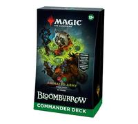 Mazzo Commander di Magic: The Gathering Bloomburrow - Animali Agguerriti (mazzo da 100 carte, Collector Booster sample pack da 2 carte + accessori) (English Version)