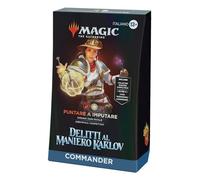 Mazzo Commander di Magic: The Gathering Delitti al Maniero Karlov - Colpa e Discolpa (mazzo da 100 carte, Collector Booster Sample Pack da 2 carte + accessori) (versione italiana)