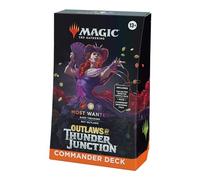 Mazzo Commander di Magic: The Gathering di Banditi di Crocevia Tonante - Ricercata Numero Uno (mazzo da 100 carte, Collector Booster Sample Pack da 2 carte + accessori) (English Version)