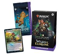 Mazzo Commander di Magic: The Gathering - Terre Selvagge di Eldraine: Valore e Virtù (mazzo da 100 carte, Collector Booster Sample Pack da 2 carte e accessori) (Versione Inglese)