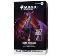 Mazzo Commander Fondamenti Magic: The Gathering - Regno dei Draghi | Mazzo da 100 carte e accessori (Versione Italiana)