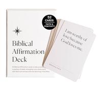 Mazzo di affermazione biblica | Carte delle Scritture, carte di preghiera, carte di fede, mazzo di 52 carte di affermazioni religiose positive per uomini e donne | Insegnamenti biblici | Carte in