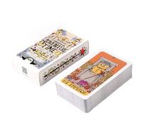 Mazzo di carte dei tarocchi da 78 pezzi, edizione inglese Oracle Adventure Cards per principianti, mazzo di lettura psicologica per donne e ragazze, appassionati di tarocchi, set di giochi di guida