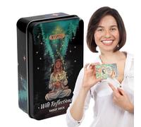 Mazzo di carte dei tarocchi | Mazzo di tarocchi Wild Reflections | Mazzo di tarocchi che raccontano la con guida e istruzioni | Divinazione del destino con carte di riflessioni selvagge per