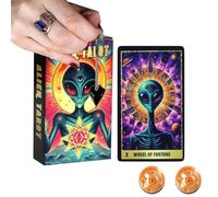 Mazzo di carte dei tarocchi - Oracle Deck, Set Fortune | 78 Tarocchi Fantascienza | Strumento di divinazione spirituale per lo sviluppo psichico | Set di tarocchi futuristici per lettura intuitiva