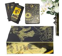 Mazzo di carte dei tarocchi, set di divinazione per intrattenimento, gioco di divinazione con 78 carte, strumento di lettura del destino per divertimento in famiglia, edizione in lingua russa