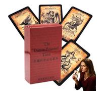 Mazzo di carte dei tarocchi, set di predizione Oracle inglese, gioco guida divinazione mistica, tavola da tavolo per predire la , ideale per principianti, professionisti, famiglia, uomini