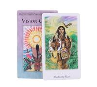 Mazzo di carte dei tarocchi Vision, carte di divinazione inglese per lettura del destino e giochi spirituali, mazzo di predizione della per riunione di amici, set standard di 78 carte per