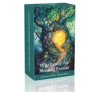 Mazzo di carte dell'oracolo "Le Streghe della Foresta Illuminata dalla Luna", design originale, 54 carte per la guida, giochi di carte, carte dei tarocchi 777 Strega della LunaCarta tessile