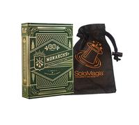 Mazzo di carte Monarchs (Green) by Theory11 - con SOLOMAGIA Card Bag