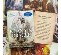 Mazzo Di Carte Oracle KUAN YIN Pocket Alana Fairchild Telling Blue Angel Nuovo