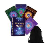 Mazzo Di Carte Oracle Moderno Merlin Con Sacchetto Per Magia E Manifestazione