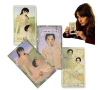 Mazzo di carte per tarocchi, romantico oracolo dell'amore, 78 carte con facile utilizzo, accessorio per la cura spirituale con forte funzione, pratico aiuto per guida, giochi, divinazione, meditazione