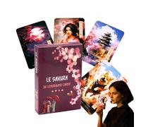 Mazzo di carte per tarocchi, set di carte Oracle per principianti, piattaforma completa di guida alla divinazione inglese, carte di lettura spirituale portatile, strumento di riflessione per