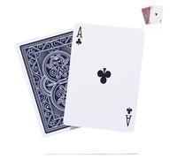 Mazzo di Carte Peso ideale per Giocare all'aperto | Carte da gioco Impermeabili e Resistenti al vento | Carte da Poker Protette in Plastica Spessa (blu)
