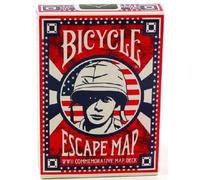 Mazzo di Carte Poker Deck Bicycle Escape Map WWII Commemorative Seconda..