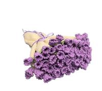 Mazzo di fiori all'uncinetto, coperta con bouquet di fiori all'uncinetto finita, coperta di rose fatta a mano fai da te, for la festa della mamma, compleanno, decorazione for la casa(Purple,80cm 50 fl