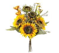 Mazzo di fiori artificiali, 43 cm, bouquet di fiori di seta, fiori artificiali, bouquet, decorazione per matrimoni, casa, autunno, fiori autunnali, girasole, centrotavola, decorazione da tavolo come