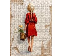Mazzo Di Fiori Donna Puzzle 2000 Pezzi, 3D Puzzle per Adulti Impegnativo, Educa Puzzles Artistico, Divertente E Stimolante Puzzles Decorativo per La Famiglia, Regalo e Decorazione Pareti FNKL6-526