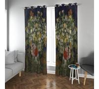 mazzo di fiori in un vaso tende oscuranti per soggiorno natura morta famose stampe di pittura tende termiche riduzione del rumore extra largo W140xL200cm 2 pannelli