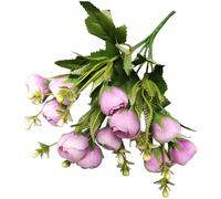 Mazzo di fiori misto tè primavera artificiale seta per esposizione da tavolo so