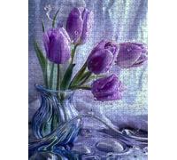 Mazzo Di Fiori Viola Puzzle 6000 Pezzi, 3D Puzzle per Adulti Impegnativo, Educa Puzzles Artistico, Divertente E Stimolante Puzzles Decorativo per La Famiglia, Regalo e Decorazione Pareti FNKL6-1187