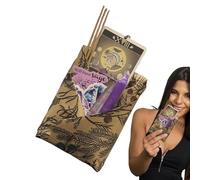 Mazzo di tarocchi, carte per appuntamenti al buio, set di giochi misteriosi, strumento di divinazione raro, kit portatile per lettura della , ideale per meditazione, viaggi, diari, relazioni