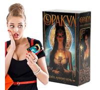 Mazzo di tarocchi - Mazzo Mistico, Carte Arcane per Principianti Lettura, Pacchetto esoterico con Guida Russa, Strumenti di divinazione, Set Occulto per predizione della, Pratica delle Streghe