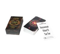 Mazzo di tarocchi, Mysterious Oracle Game, 10,2 x 6,9 cm, strumento di divinazione con edizione russa, confezione compatta per predire la, guida spirituale con stile artistico, set per