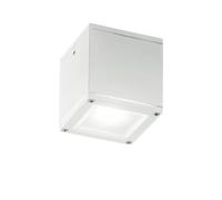 MAZZOLA LUCE Faretto gu10 led cubo metallo bianco per interno/esterno ip54 da soffitto
