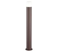 MAZZOLA LUCE Lampione da giardino marrone corten cilindro alluminio pressofuso moderno ip44 e27 led per esterni
