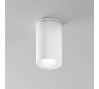 MAZZOLA LUCE plafoniera faretto da soffitto cilindro gu10 led per interni esterni ip54 metallo bianco moderno