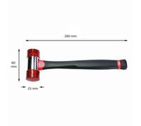 USAG 376 F - Mazzuola con manico in fibra di graphite 03760012