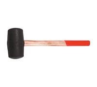 Top Tools 02A320 - Martello in gomma, 350 g, 55 mm, fusto in legno