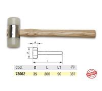 MAZZUOLA OMMA CON BATTENTI INTERCAMBIABILI IN POLIURETANO D.35 - Ferrero Ferrame