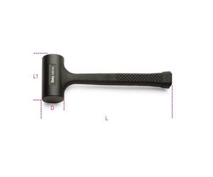 MAZZUOLE ANTIRIMBALZO INTERAMENTE RIVESTITE IN GOMMA D MM 50 ART. 1391