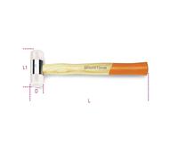 MAZZUOLE CON BATTENTI INTERCAMBIABILI IN NYLON D MM 28 ART. 1390N