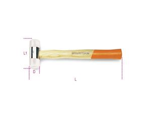 MAZZUOLE CON BATTENTI INTERCAMBIABILI IN NYLON D MM 35 ART. 1390N