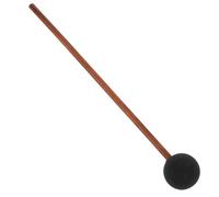 Mazzuolo di Risonanza per Gong, Effetto Canto Balena, Nero | Manico Legno, Silenzioso per Insegnamento Musicale, Accessorio in Silicone, Uso Multifunzione