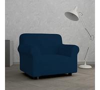 MB Home Basic Iris Copridivano Elastico, Blu (Scuro), 1 Posto, da 80 a 100 cm