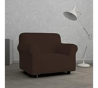 MB Home Basic Iris Copridivano Elastico, Marrone, 1 Posto, da 80 a 100 cm