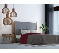 MB HOME ITALY Completo letto Trendy Chic, Bordeaux, Matrimoniale