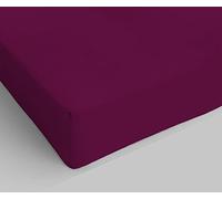 MB HOME ITALY Lenzuolo sotto con Angoli 35cm Elegant, Prugna, 2 Posti Maxy