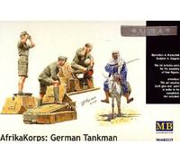 MB Masterbox German Tankman Africa Korps Tedesco Truppe Corazzate 1:3 5 Di Esel