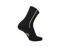 MB Wear Eracle Calzino, H15, Nero/Giallo, S/M