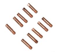 MB15 15AK punte 10 pezzi set con filettatura M6 per torcia di saldatura MIG - 0,6 mm 0,8 mm 0,9 mm 1,0 mm 1,2 mm ugelli in rame per accessori saldatori MB15AK (0,8 mm)